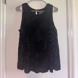 Sunday in Brooklyn Black Geometric Tank Top (Anthropologie)